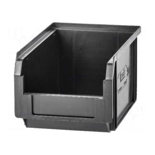 Cuvette | ESD | W: 100mm | H: 75mm | D: 170mm | Features: conductive | black