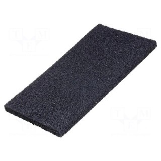 Conductive foam | ESD | L: 1000mm | W: 1000mm | Thk: 6mm | Features: hard