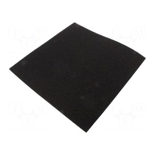 Conductive foam | ESD | L: 305mm | W: 305mm | Thk: 6mm | black
