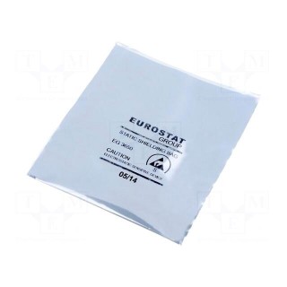 Protection bag | ESD | L: 102mm | W: 76mm | Thk: 76um | Features: open