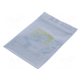 Protection bag | ESD | L: 152mm | W: 102mm | Thk: 75um | 100pcs | <10GΩ