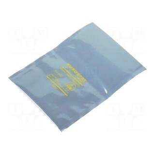 Protection bag | ESD | L: 127mm | W: 76mm | Thk: 76um | Features: open