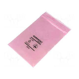 Protection bag | ESD | L: 127mm | W: 76mm | Thk: 90um | Closing: self-seal