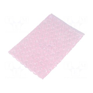 Protection bag | ESD | L: 150mm | W: 100mm | Mat: polyetylene | pink