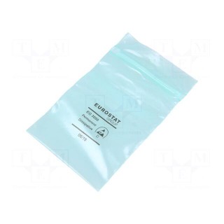 Protection bag | ESD | L: 80mm | W: 76mm | Thk: 75um | Features: self-seal