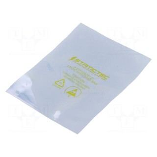 Protection bag | ESD | L: 254mm | W: 152mm | Thk: 76um | 100pcs | <100GΩ