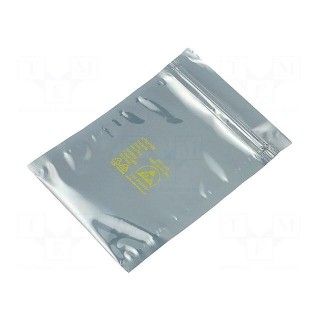 Protection bag | ESD | L: 127mm | W: 76mm | Thk: 79um | <100GΩ