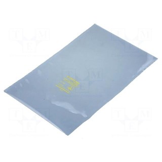 Protection bag | ESD | L: 254mm | W: 152mm | Thk: 76um | Features: open