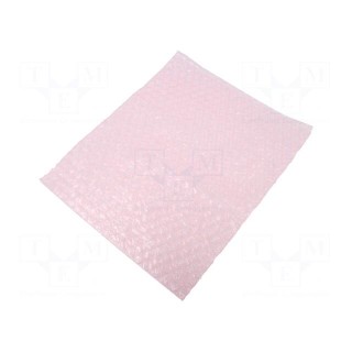 Protection bag | ESD | L: 300mm | W: 250mm | Thk: 55um | polyetylene | pink