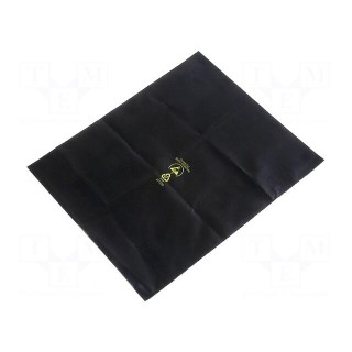 Protection bag | ESD | L: 300mm | W: 250mm | Thk: 0.08mm | black | 10÷100kΩ