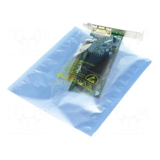 Protection bag | ESD | L: 127mm | W: 76mm | Thk: 75um | 100pcs | <100GΩ