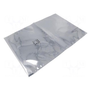 Protection bag | ESD | L: 457mm | W: 305mm | Thk: 76um | Features: open