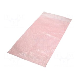 Protection bag | ESD | L: 700mm | W: 400mm | Mat: polyetylene | pink