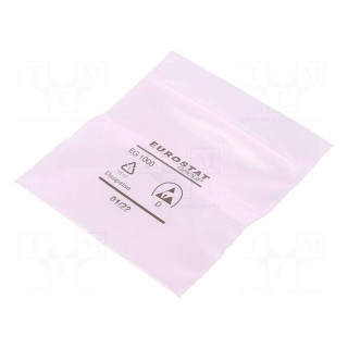 Protection bag | ESD | L: 80mm | W: 76mm | Thk: 50um | Closing: self-seal