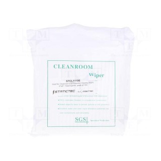Cleaning wipes | ESD | L: 152mm | W: 152mm | 100pcs.