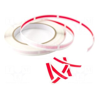 Splice tape | ESD | 16mm | 500pcs | Features: self-adhesive | red