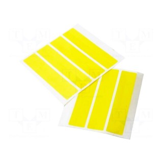 Splice tape | ESD | 16mm | 500pcs | Features: self-adhesive | yellow