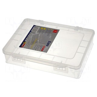 Container: box | 180x149x40mm | white | polypropylene