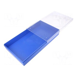 Container: single | blue,transparent | 295x175x42mm