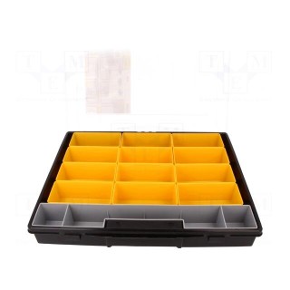 Container: box with containers | 370x290x55mm | black