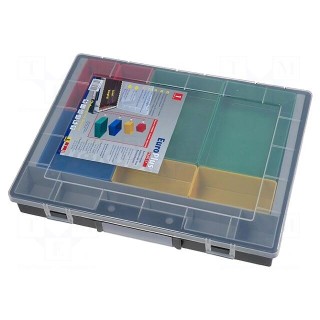 Container: box with containers | 370x295x55mm | black