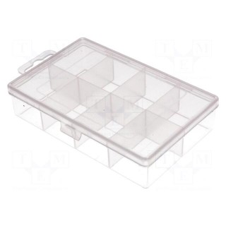Container: compartment box | 150x88x30mm | transparent