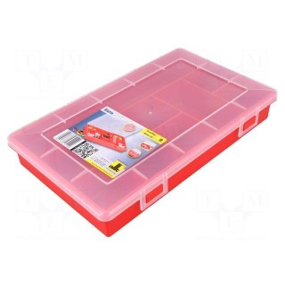 Container: collective | with partitions | polypropylene | red