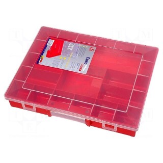 Container: collective | with partitions | polypropylene | red