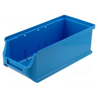 Container: workshop | blue | plastic | H: 75mm | W: 102mm | D: 215mm