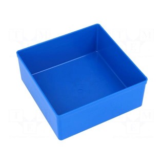 Box | polystyrene | blue | 108x108x45mm | EuroPlus Insert 45