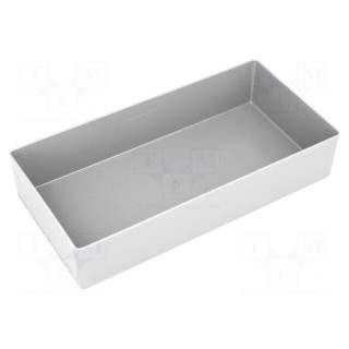 Container: for boxes | 108x216x45mm | grey | polystyrene
