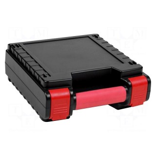 Container: transportation case | ABS | black,red | 256x240x94mm