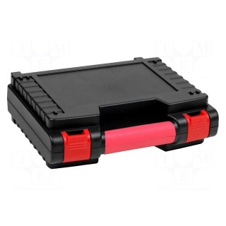 Container: transportation case | 273x222x84mm | black/red | ABS