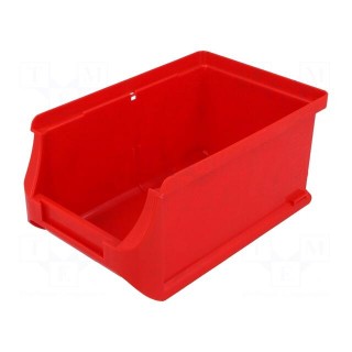 Container: cuvette | plastic | red | 102x160x75mm | ProfiPlus Box 2