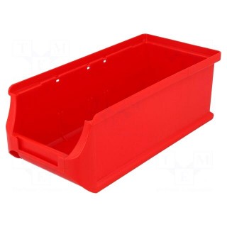 Container: workshop | red | plastic | H: 75mm | W: 102mm | D: 215mm