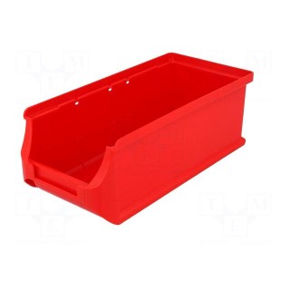 Container: cuvette | plastic | red | 102x215x75mm | ProfiPlus Box 2L