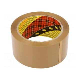 Packing tapes | L: 66m | Width: 50mm | brown | Tensile strength: 45N/cm