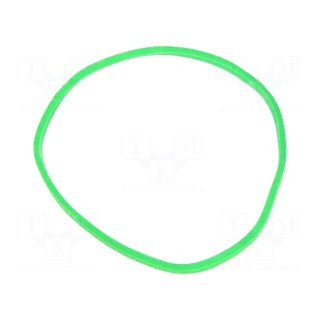 Rubber bands | Width: 1.5mm | Thick: 1.5mm | rubber | green | Ø: 50mm | 1kg