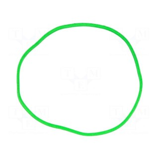 Rubber bands | Width: 1.5mm | Thick: 1.5mm | rubber | green | Ø: 70mm | 1kg