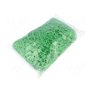 Rubber bands | Width: 1.5mm | Thick: 1.5mm | rubber | green | Ø: 80mm | 1kg