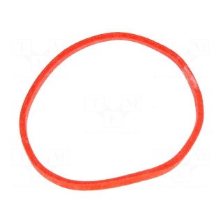 Rubber bands | Width: 1.5mm | Thick: 1.5mm | rubber | red | Ø: 40mm | 1kg