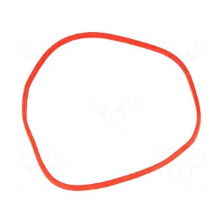 Rubber bands | Width: 1.5mm | Thick: 1.5mm | rubber | red | Ø: 70mm | 1kg