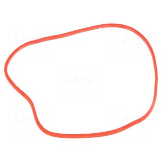 Rubber bands | Width: 1.5mm | Thick: 1.5mm | rubber | red | Ø: 80mm | 1kg