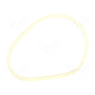 Rubber bands | Width: 1.5mm | Thick: 1.5mm | rubber | white | Ø: 40mm | 1kg