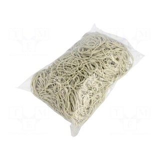 Rubber bands | Width: 1.5mm | Thick: 1.5mm | rubber | Colour: white