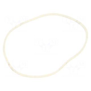 Rubber bands | Width: 1.5mm | Thick: 1.5mm | rubber | white | Ø: 60mm | 1kg