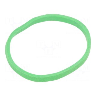 Rubber bands | Width: 3mm | Thick: 1.5mm | rubber | green | Ø: 40mm | 1kg