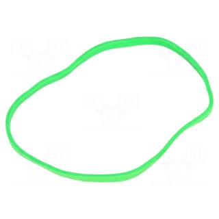 Rubber bands | Width: 3mm | Thick: 1.5mm | rubber | Colour: green