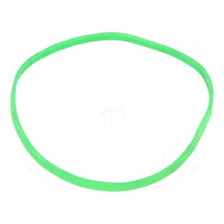 Rubber bands | Width: 3mm | Thick: 1.5mm | rubber | green | Ø: 80mm | 1kg