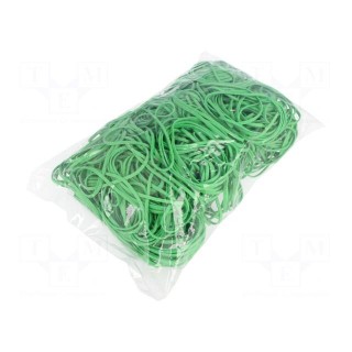 Rubber bands | Width: 3mm | Thick: 1.5mm | rubber | green | Ø: 80mm | 1kg